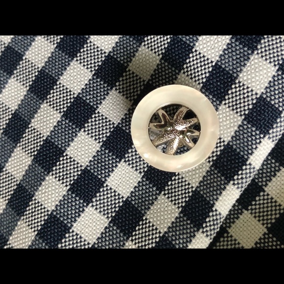 Elizabeth Williams Vintage Blouse Top Button Up Size XL Checkered Workwear - Picture 5 of 12